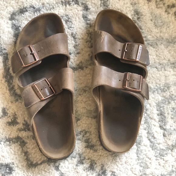 Birkenstock Sandals Brown Oiled Tobacco Finish - Picture 2 of 7
